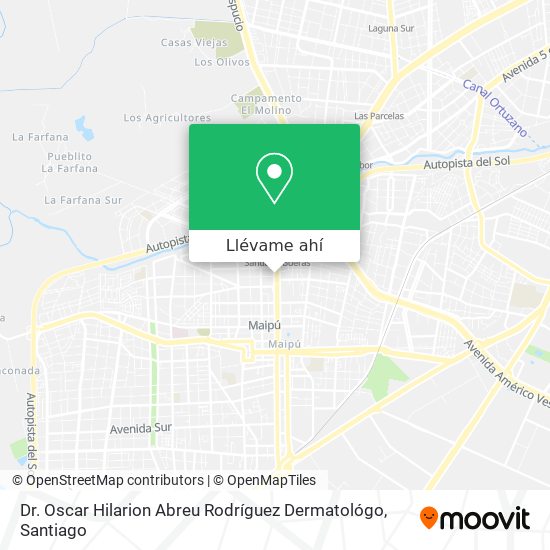 Mapa de Dr. Oscar Hilarion Abreu Rodríguez Dermatológo