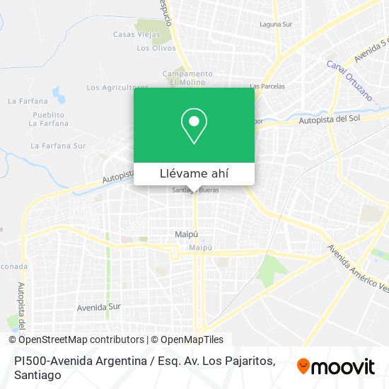 Mapa de PI500-Avenida Argentina / Esq. Av. Los Pajaritos