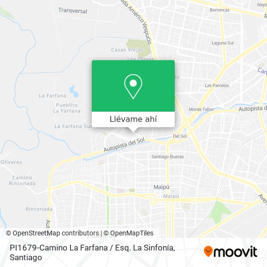 Mapa de PI1679-Camino La Farfana / Esq. La Sinfonía