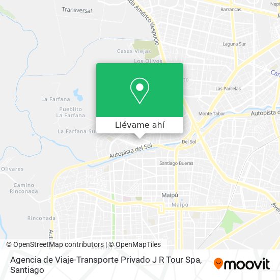 Mapa de Agencia de Viaje-Transporte Privado J R Tour Spa
