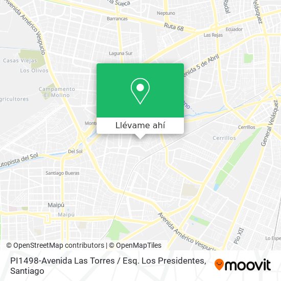 Mapa de PI1498-Avenida Las Torres / Esq. Los Presidentes
