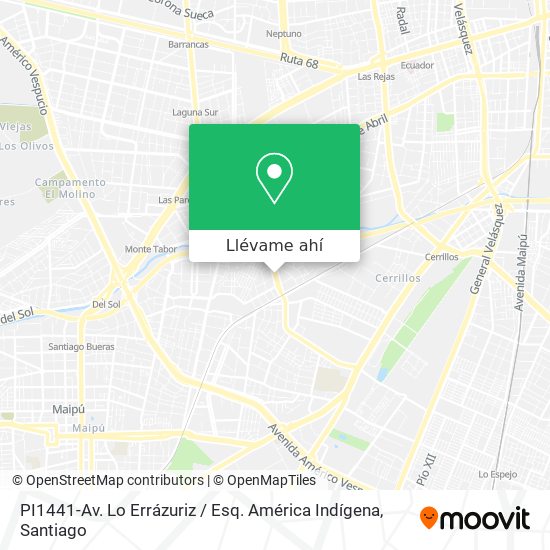 Mapa de PI1441-Av. Lo Errázuriz / Esq. América Indígena
