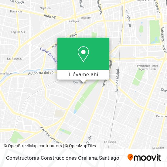 Mapa de Constructoras-Construcciones Orellana