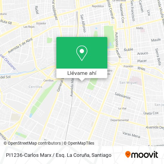Mapa de PI1236-Carlos Marx / Esq. La Coruña