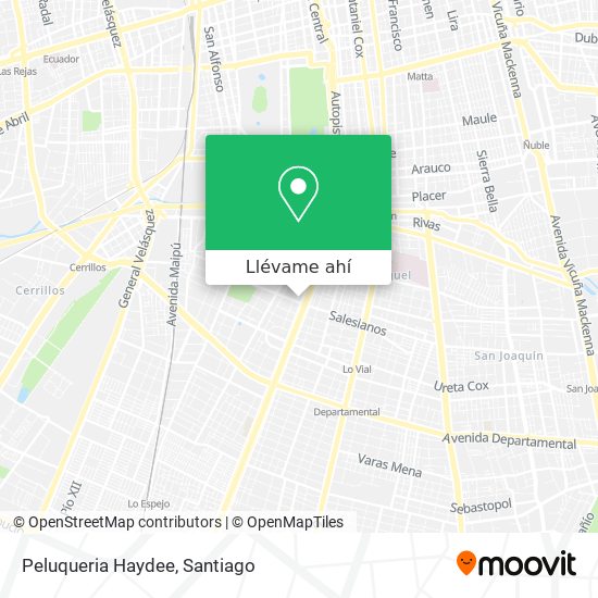 Mapa de Peluqueria Haydee