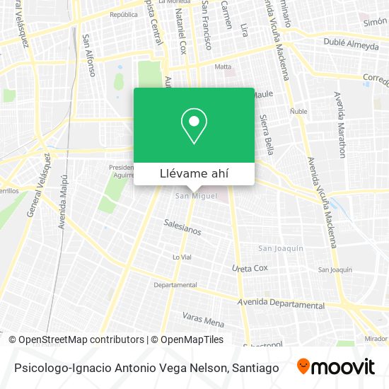 Mapa de Psicologo-Ignacio Antonio Vega Nelson