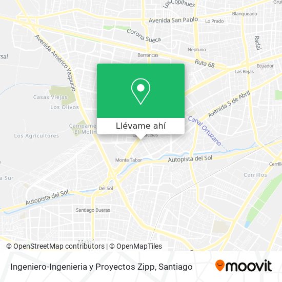 Mapa de Ingeniero-Ingenieria y Proyectos Zipp