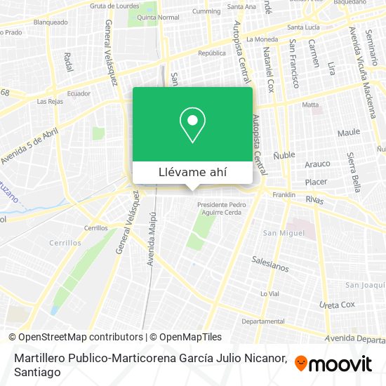 Mapa de Martillero Publico-Marticorena García Julio Nicanor