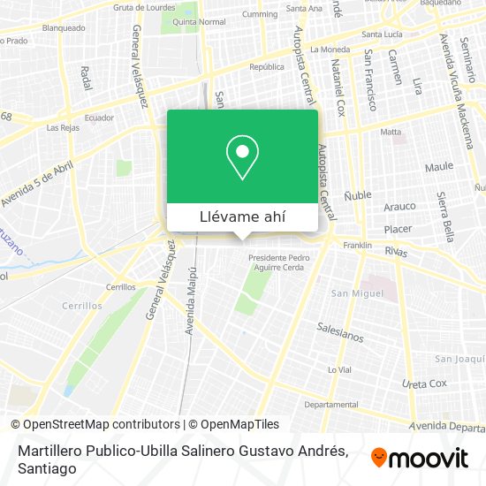 Mapa de Martillero Publico-Ubilla Salinero Gustavo Andrés