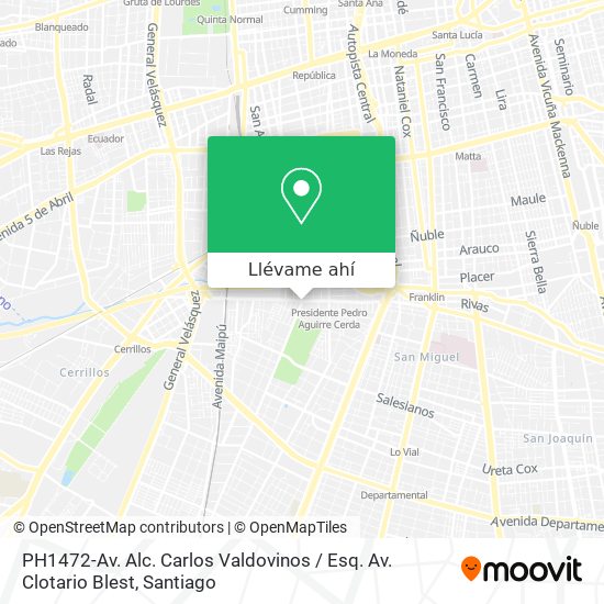 Mapa de PH1472-Av. Alc. Carlos Valdovinos / Esq. Av. Clotario Blest
