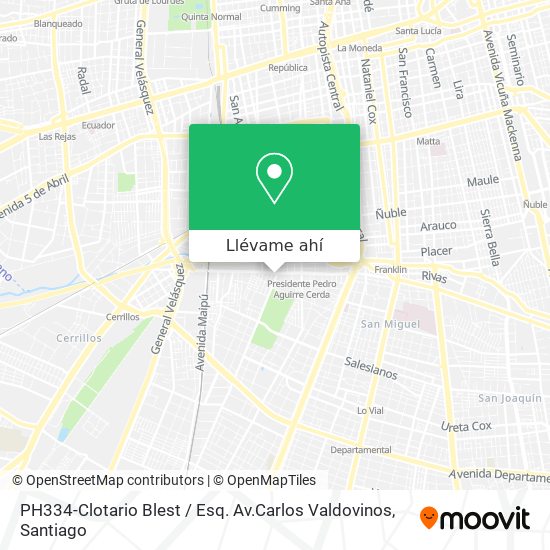 Mapa de PH334-Clotario Blest / Esq. Av.Carlos Valdovinos