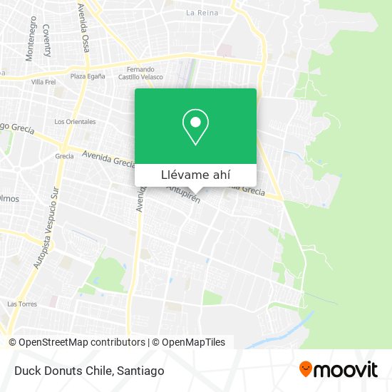 Mapa de Duck Donuts Chile