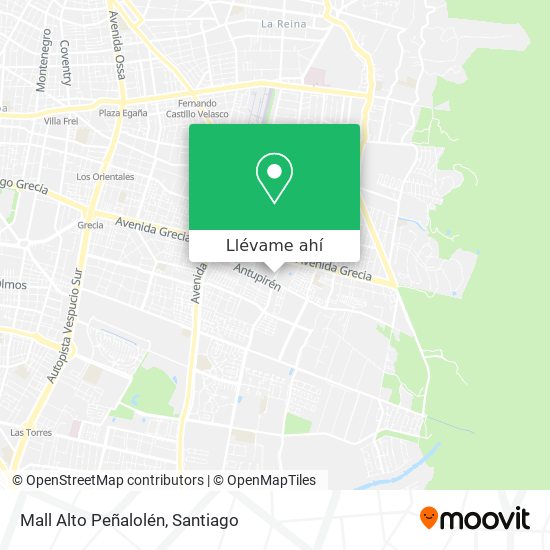 Mapa de Mall Alto Peñalolén