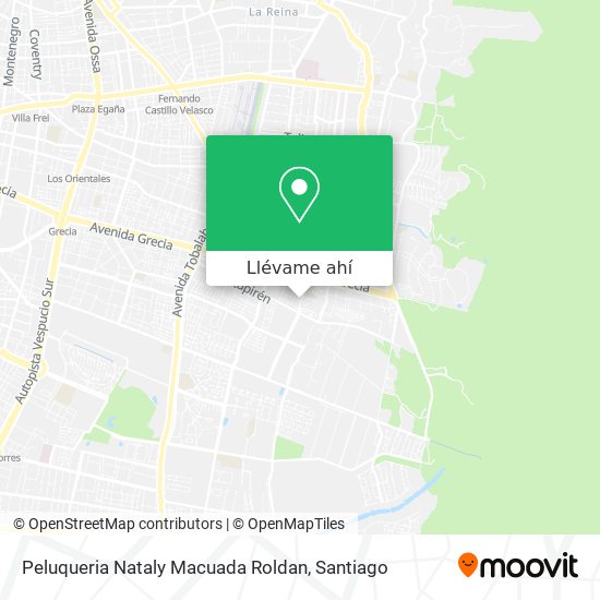 Mapa de Peluqueria Nataly Macuada Roldan