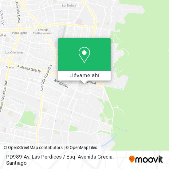 Mapa de PD989-Av. Las Perdices / Esq. Avenida Grecia