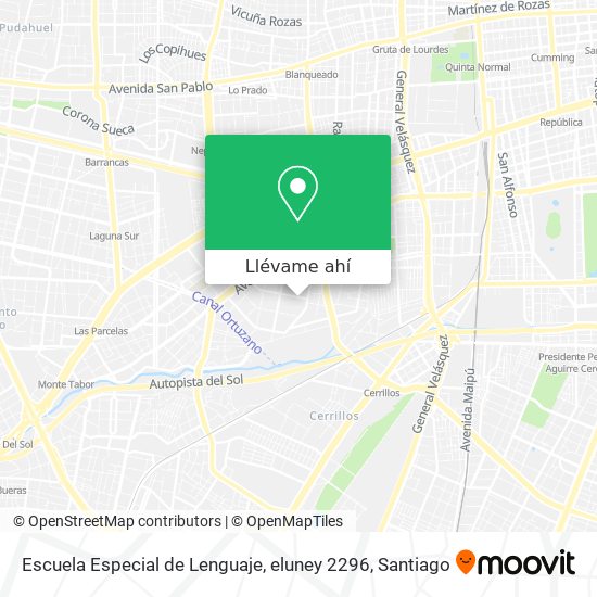 Mapa de Escuela Especial de Lenguaje, eluney 2296