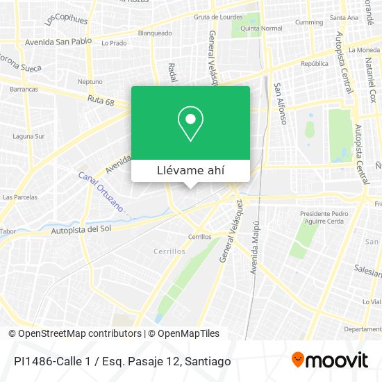 Mapa de PI1486-Calle 1 / Esq. Pasaje 12
