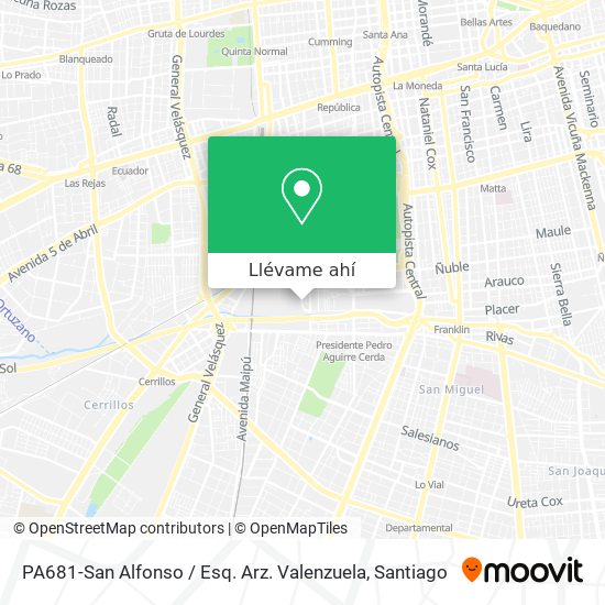 Mapa de PA681-San Alfonso / Esq. Arz. Valenzuela