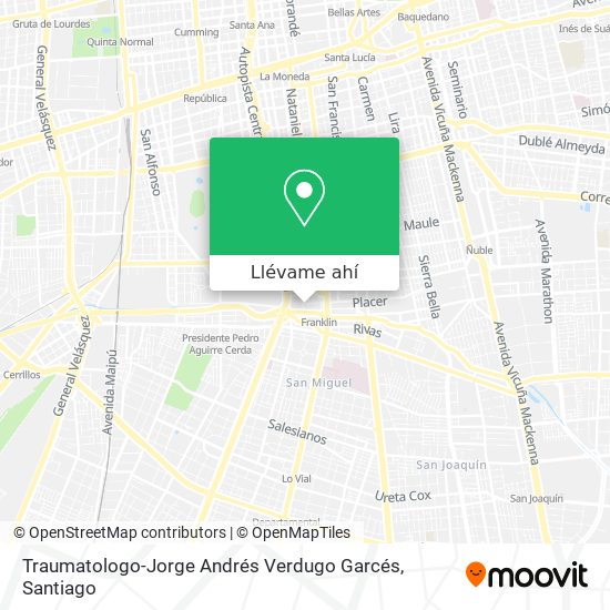 Mapa de Traumatologo-Jorge Andrés Verdugo Garcés