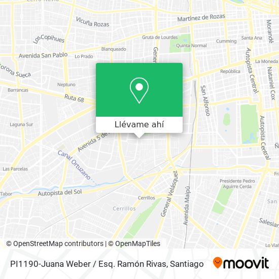 Mapa de PI1190-Juana Weber / Esq. Ramón Rivas