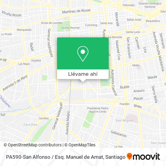 Mapa de PA590-San Alfonso / Esq. Manuel de Amat