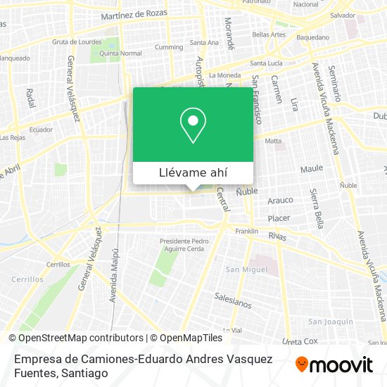 Mapa de Empresa de Camiones-Eduardo Andres Vasquez Fuentes