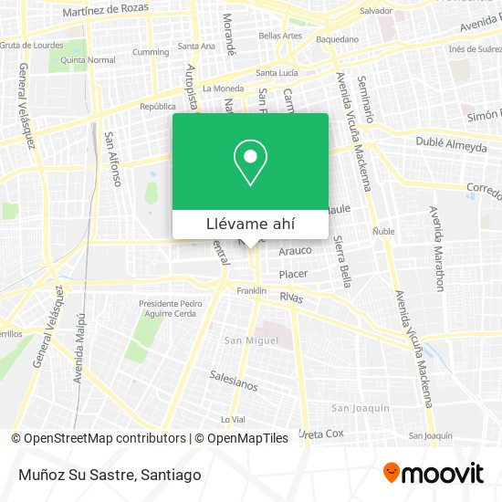 Mapa de Muñoz Su Sastre