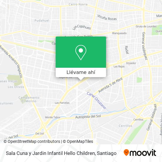 Mapa de Sala Cuna y Jardin Infantil Hello Children