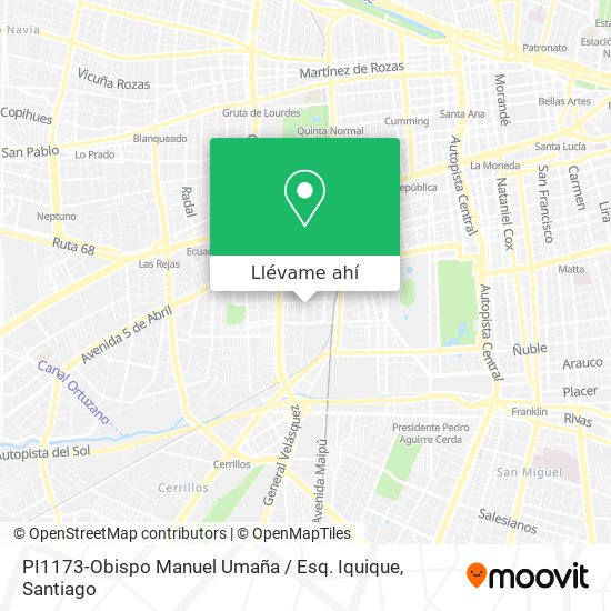 Mapa de PI1173-Obispo Manuel Umaña / Esq. Iquique