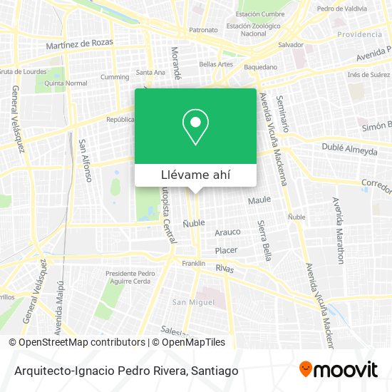 Mapa de Arquitecto-Ignacio Pedro Rivera