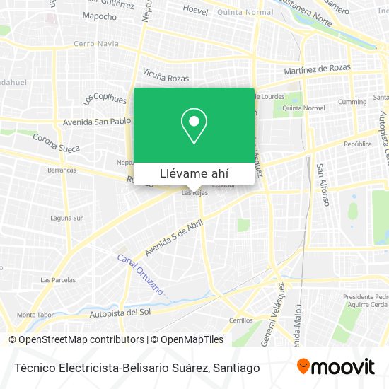 Mapa de Técnico Electricista-Belisario Suárez