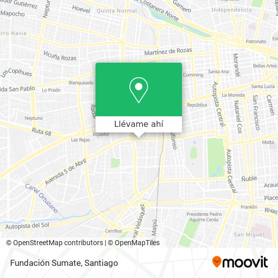 Mapa de Fundación Sumate