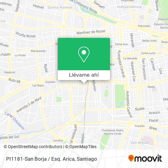 Mapa de PI1181-San Borja / Esq. Arica