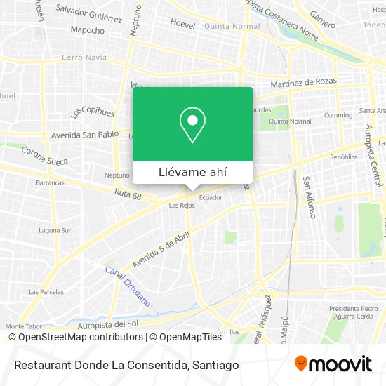 Mapa de Restaurant Donde La Consentida