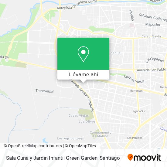 Mapa de Sala Cuna y Jardin Infantil Green Garden