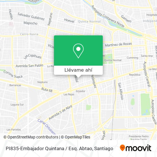 Mapa de PI835-Embajador Quintana / Esq. Abtao