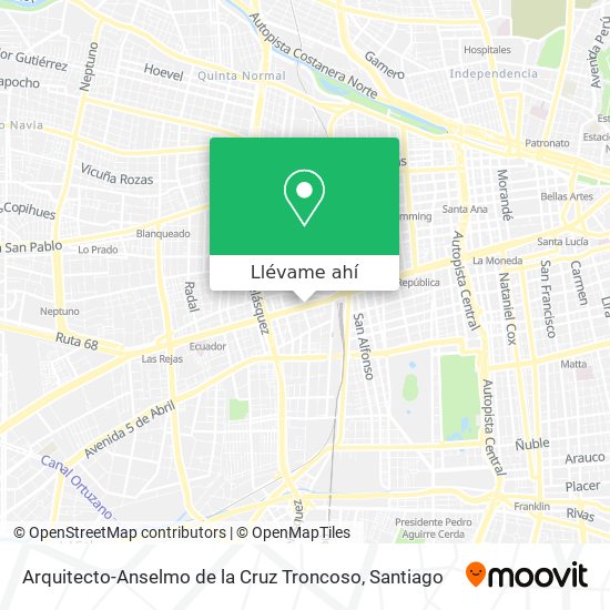 Mapa de Arquitecto-Anselmo de la Cruz Troncoso