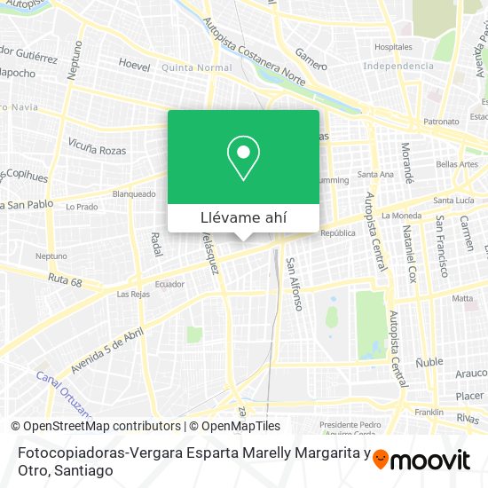 Mapa de Fotocopiadoras-Vergara Esparta Marelly Margarita y Otro