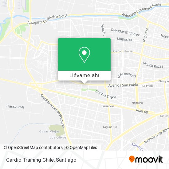 Mapa de Cardio Training Chile