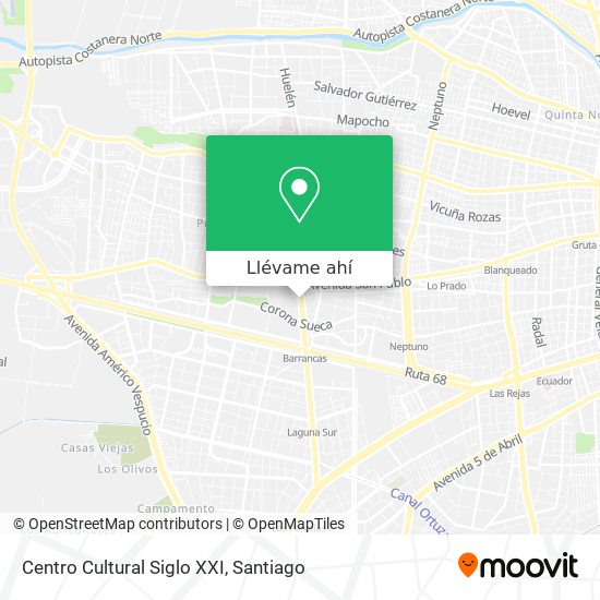 Mapa de Centro Cultural Siglo XXI