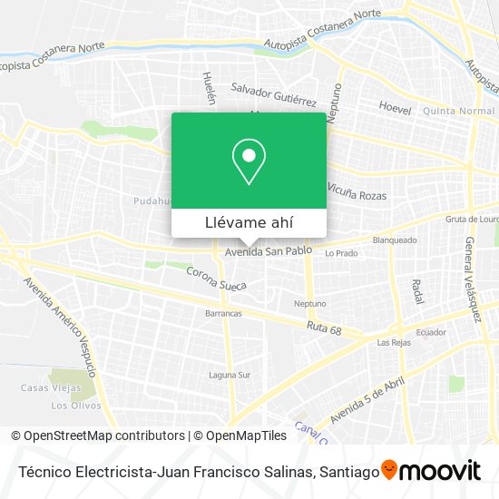 Mapa de Técnico Electricista-Juan Francisco Salinas