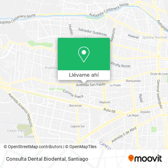 Mapa de Consulta Dental Biodental