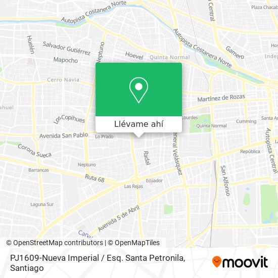 Mapa de PJ1609-Nueva Imperial / Esq. Santa Petronila