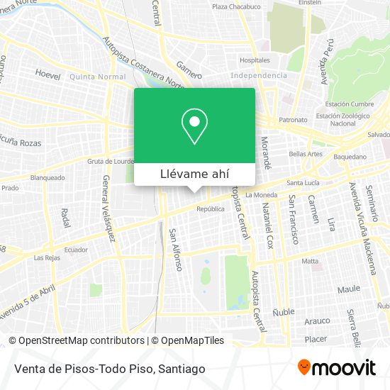 Mapa de Venta de Pisos-Todo Piso