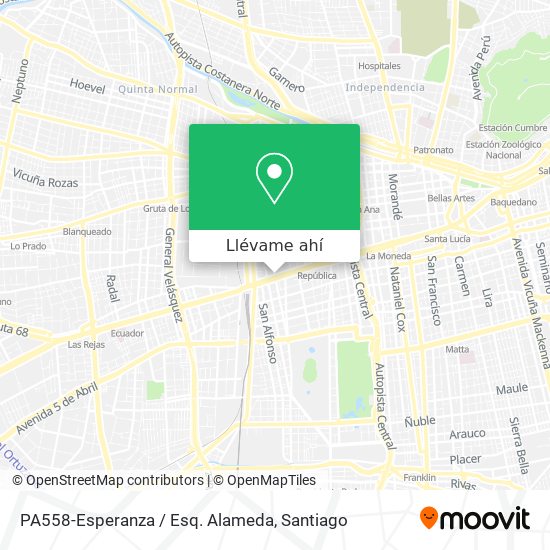 Mapa de PA558-Esperanza / Esq. Alameda