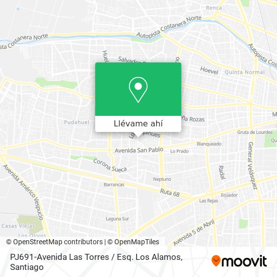 Mapa de PJ691-Avenida Las Torres / Esq. Los Alamos