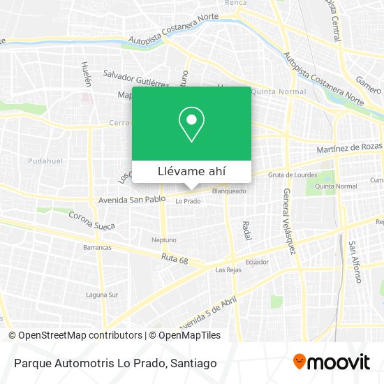 Mapa de Parque Automotris Lo Prado