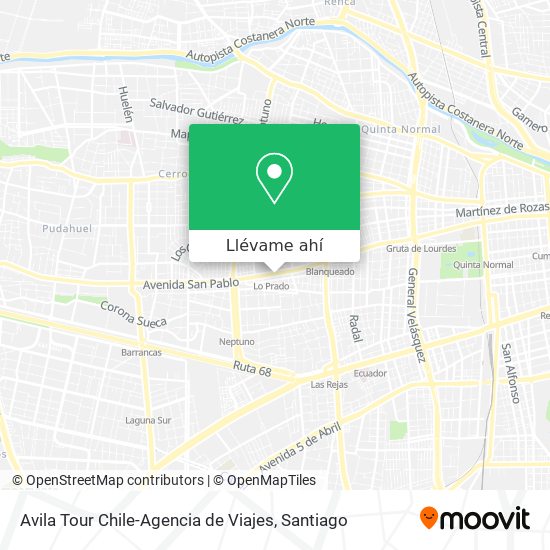 Mapa de Avila Tour Chile-Agencia de Viajes