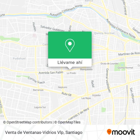 Mapa de Venta de Ventanas-Vidrios Vlp