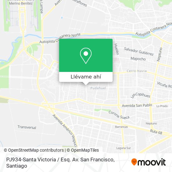 Mapa de PJ934-Santa Victoria / Esq. Av. San Francisco